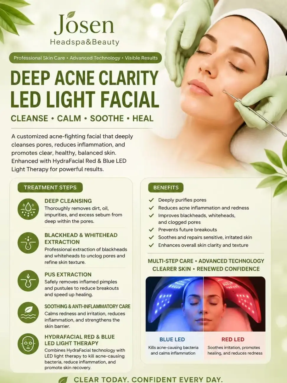 Deep Acne Clarity LED Light Facial